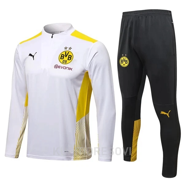 BVB Borussia Dortmund Komplet Sweatshirts Četvrt-Zip 2022/23 Bijela