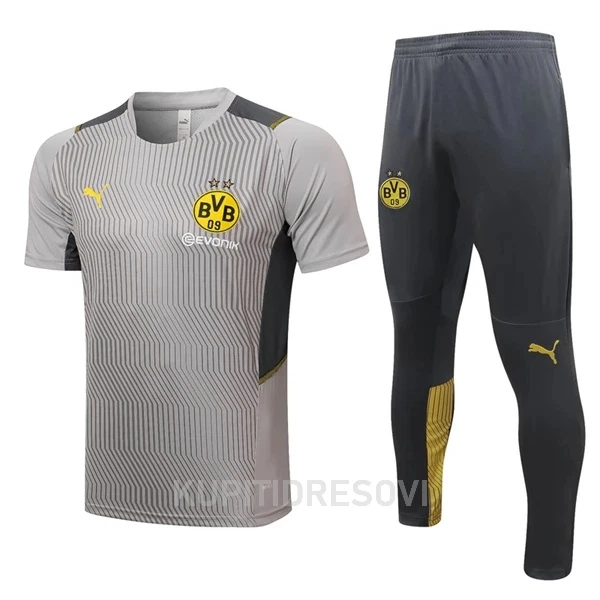 BVB Borussia Dortmund Trening Dres Komplet 2022/23 Svijetlo siva