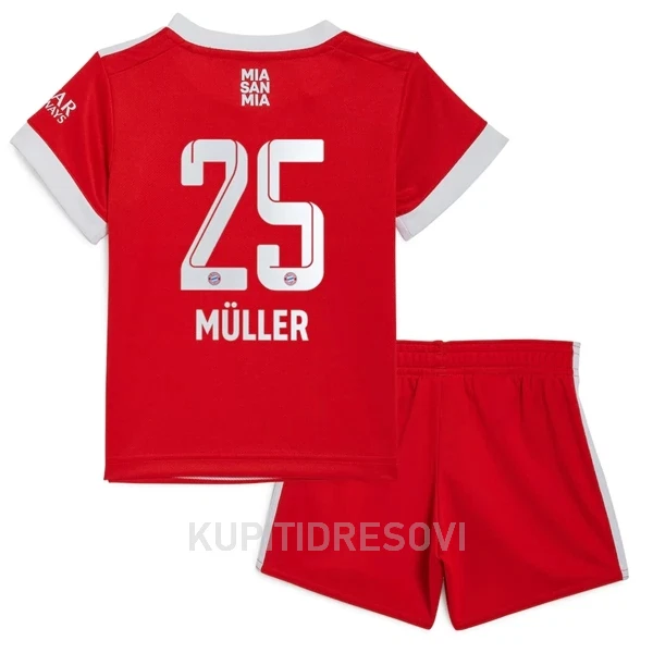 Dječji Dresovi FC Bayern München Müller 25 Domaći 2022/23