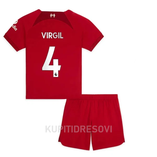 Dječji Dresovi Liverpool Virgil 4 Domaći 2022/23