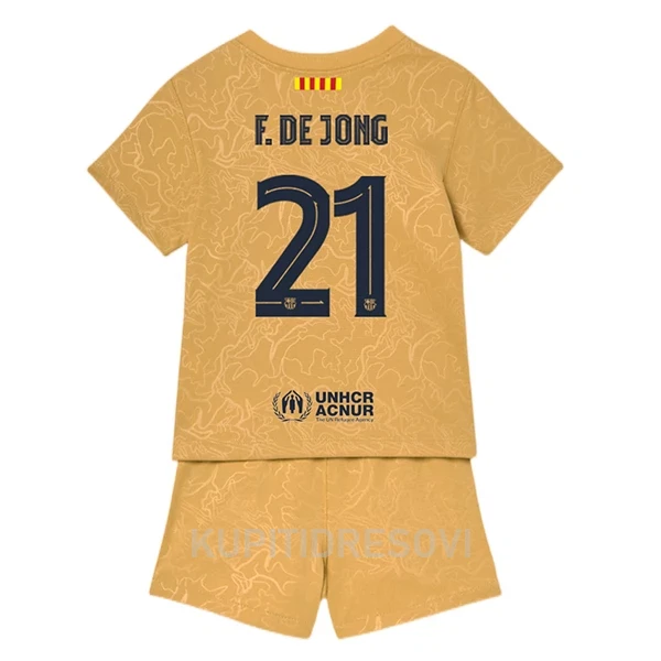 Dječji Dresovi FC Barcelona Frenkie de Jong 21 Gostujući 2022/23