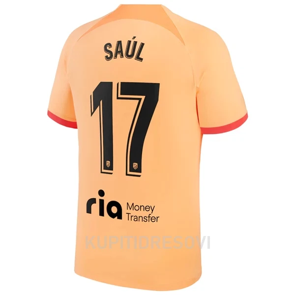 Dresovi Atlético Madrid Saul 17 Treći 2022/23