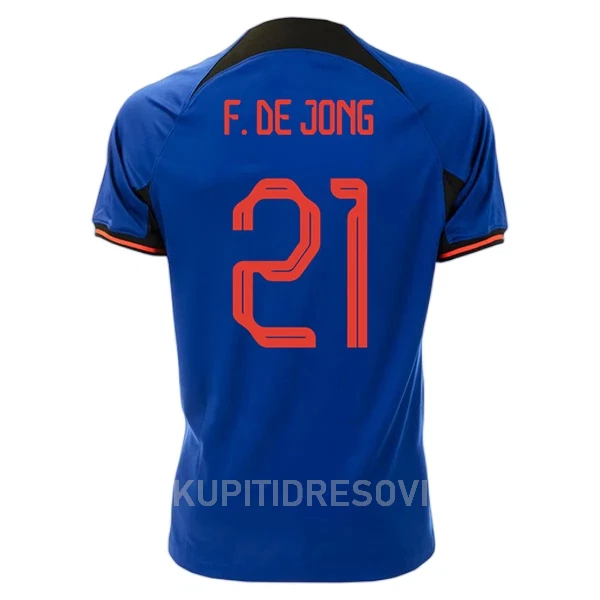 Dresovi Nizozemska Frenkie de Jong 21 Gostujući SP 2022