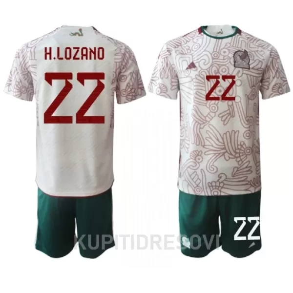 Dječji Dresovi Meksiko Hirving Lozano 22 Gostujući SP 2022