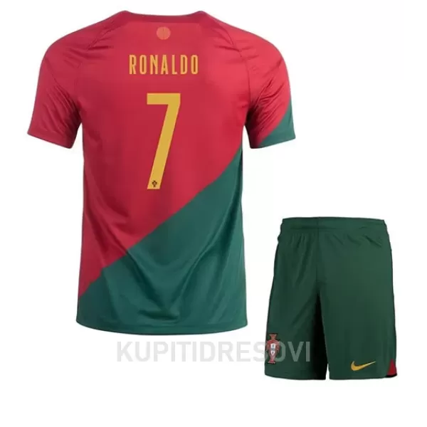 Dječji Dresovi Portugal Cristiano Ronaldo 7 Domaći SP 2022
