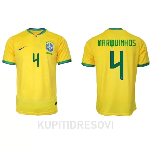 Dresovi Brazil Marquinhos 4 Domaći SP 2022