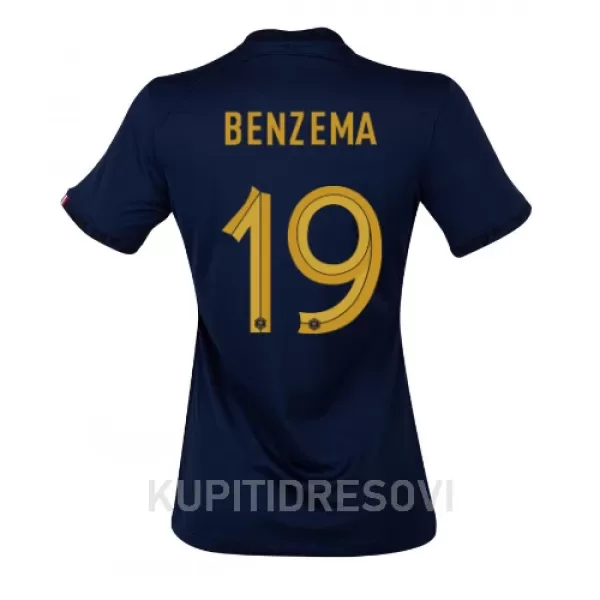 Ženski Dresovi Francuska Karim Benzema 19 Domaći SP 2022