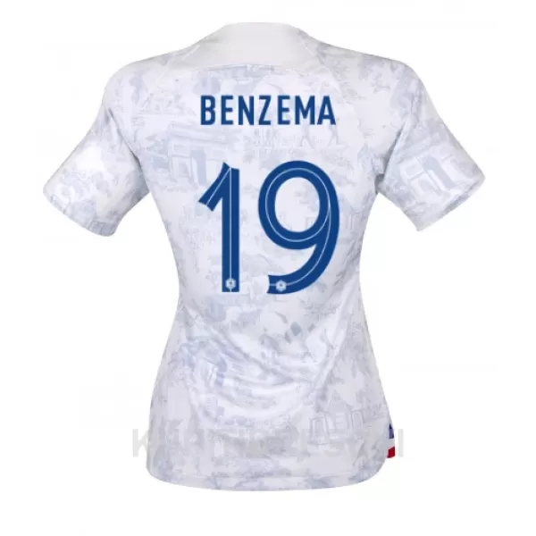 Ženski Dresovi Francuska Karim Benzema 19 Gostujući SP 2022
