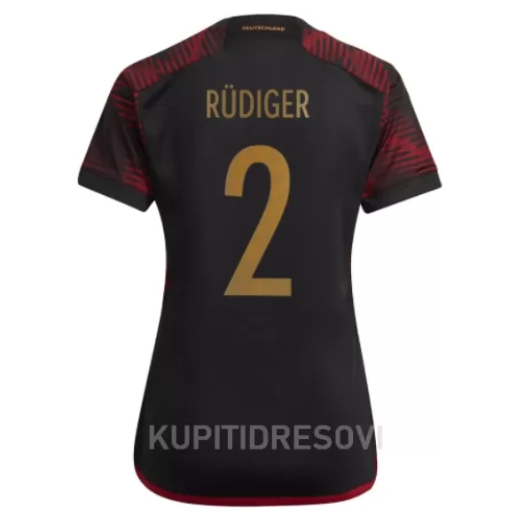 Ženski Dresovi Njemačka Antonio Rudiger 2 Gostujući SP 2022