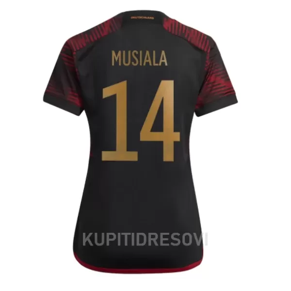 Ženski Dresovi Njemačka Jamal Musiala 14 Gostujući SP 2022