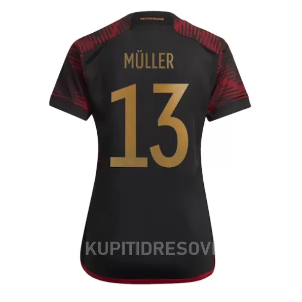 Ženski Dresovi Njemačka Thomas Müller 13 Gostujući SP 2022