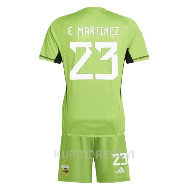 Dječji Golmanski Dresovi Argentina Emiliano Martinez 23 Domaći SP 2022