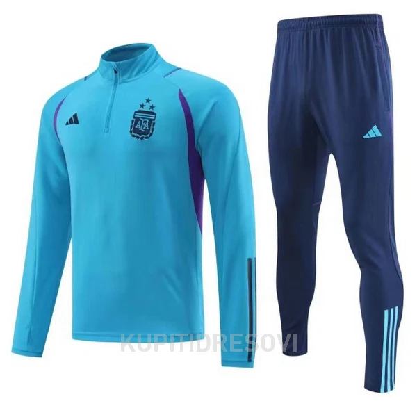 Argentina 3 Stars Sweatshirt za Trening Četvrt-Zip 2022/23 Plava