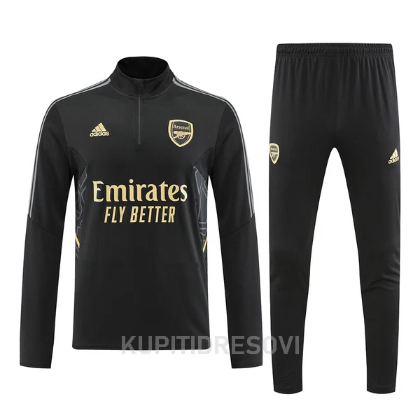 Arsenal Sweatshirt za Trening Četvrt-Zip 2022/23 Crna
