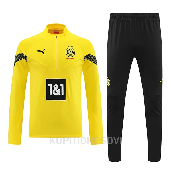 Borussia Dortmund Sweatshirt za Trening Četvrt-Zip 2022/23 Žuta