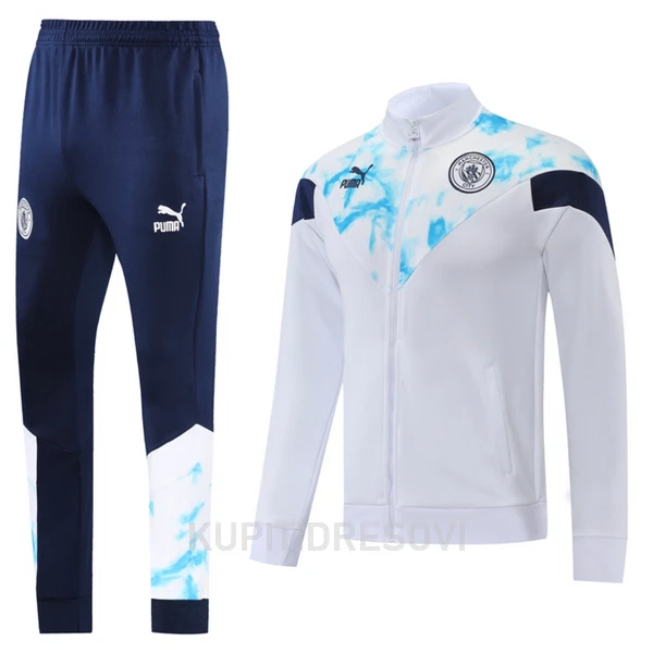 Manchester City Komplet Sweatshirts 2022/23 Bijelo plava