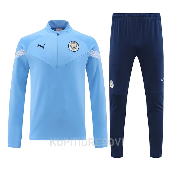 Manchester City Sweatshirt za Trening Četvrt-Zip 2022/23 Plava