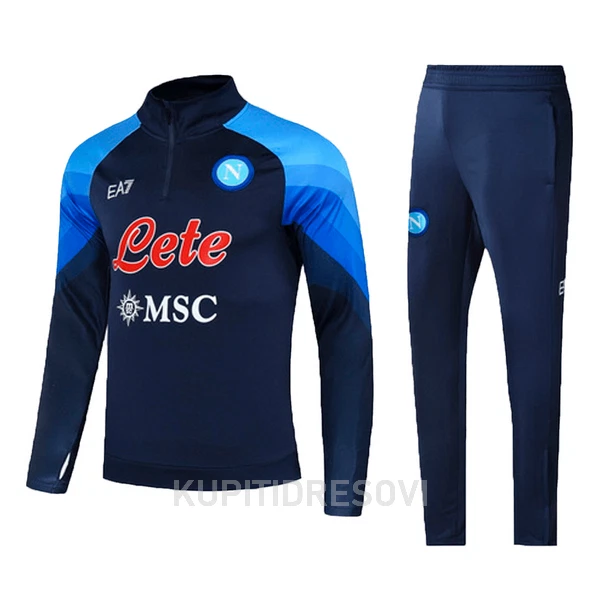 SSC Napoli Sweatshirt za Trening Četvrt-Zip 2022/23 Plava