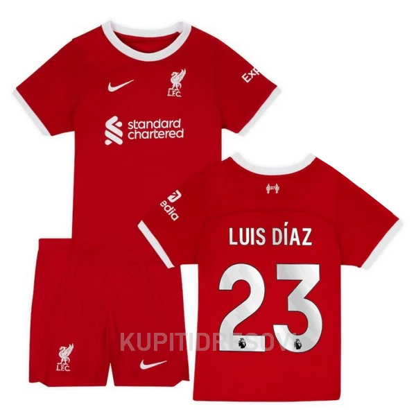 Dječji Dresovi Liverpool Luis Díaz 23 Domaći 2023/24