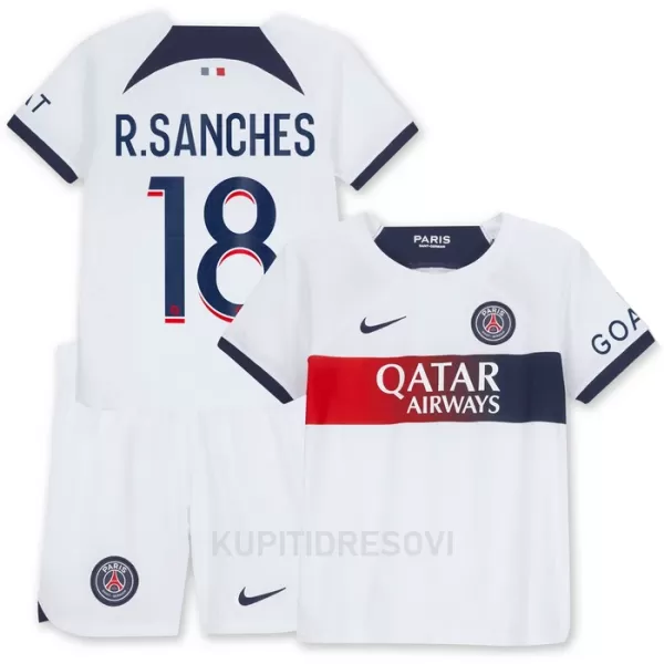 Dječji Dresovi Paris Saint-Germain R.Sanches 18 Gostujući 2023/24