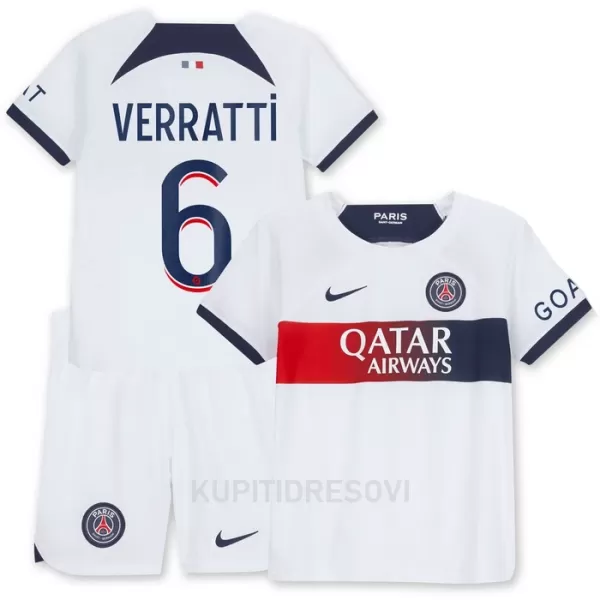 Dječji Dresovi Paris Saint-Germain Verratti 6 Gostujući 2023/24