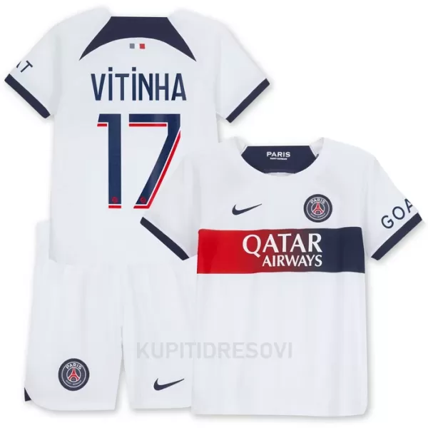 Dječji Dresovi Paris Saint-Germain Vitinha 17 Gostujući 2023/24