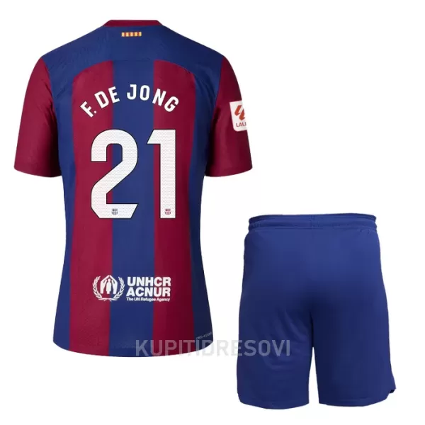 Dječji Dresovi FC Barcelona Frenkie de Jong 21 Domaći 2023/24