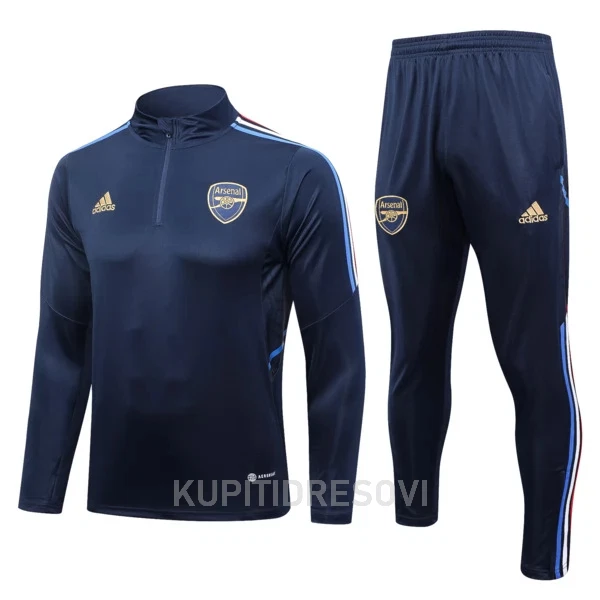 Arsenal Komplet Sweatshirts Četvrt-Zip 2023/24 Plava