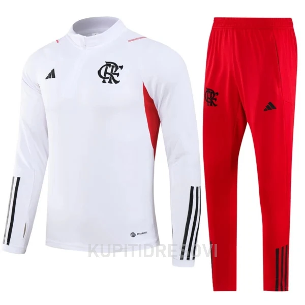CR Flamengo Komplet Sweatshirts Četvrt-Zip 2023/24 Bijela