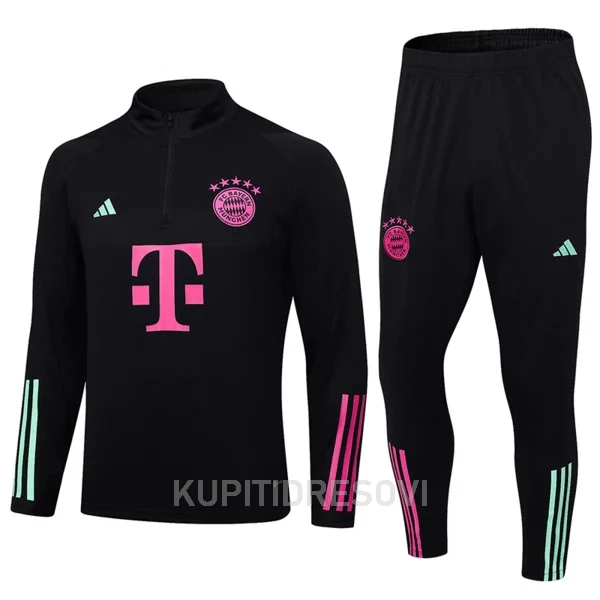 FC Bayern München Komplet Sweatshirts Četvrt-Zip 2023/24 Crna