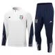 Italija Komplet Sweatshirts Četvrt-Zip 2023/24 Bijela