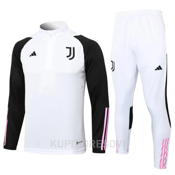 Juventus Komplet Sweatshirts Četvrt-Zip 2023/24 Bijela