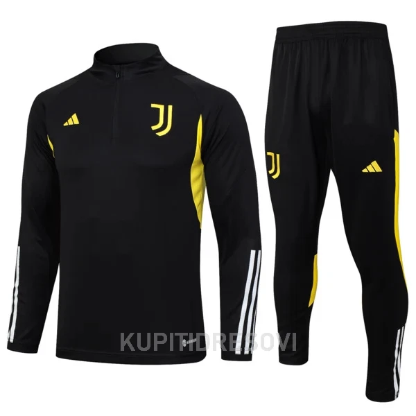 Juventus Komplet Sweatshirts Četvrt-Zip 2023/24 Crna