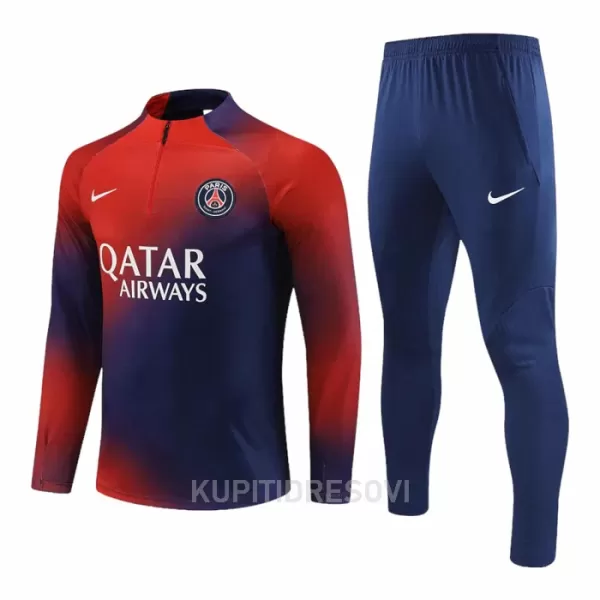 Paris Saint-Germain Komplet Sweatshirts Četvrt-Zip 2023/24 Crvena