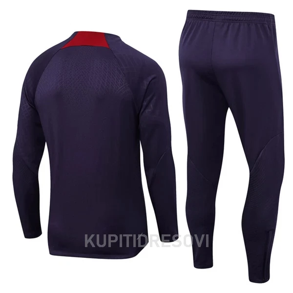 Paris Saint-Germain Komplet Sweatshirts Četvrt-Zip 2023/24 Ljubičasta