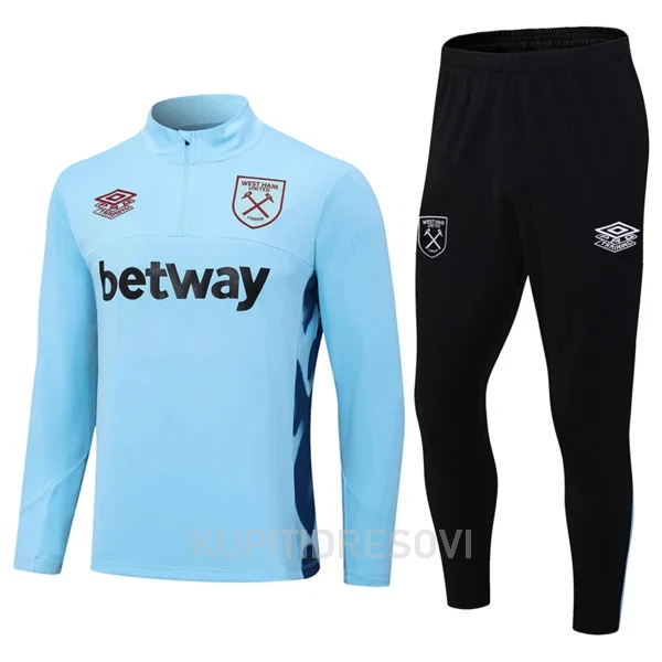 West Ham United Komplet Sweatshirts Četvrt-Zip 2023/24 Plava