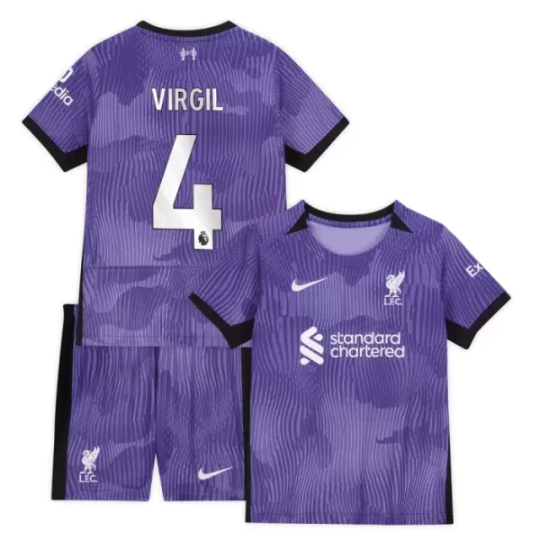 Dječji Dresovi Liverpool Virgil 4 Treći 2023/24