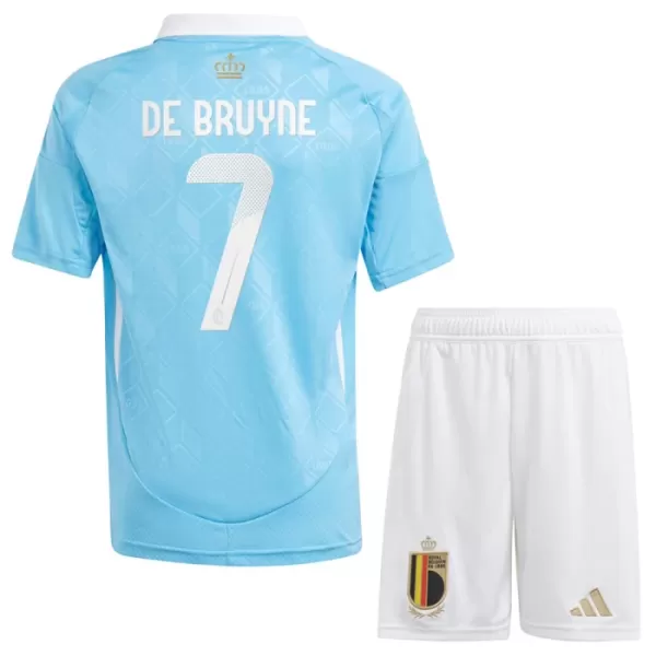 Dječji Dresovi Belgija De Bruyne 7 Gostujući Euro 2024