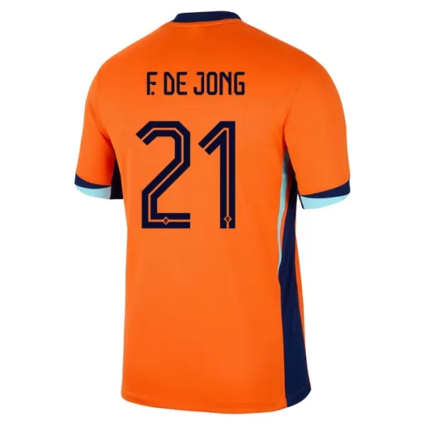 Dječji Dresovi Nizozemska Frenkie de Jong 21 Domaći Euro 2024