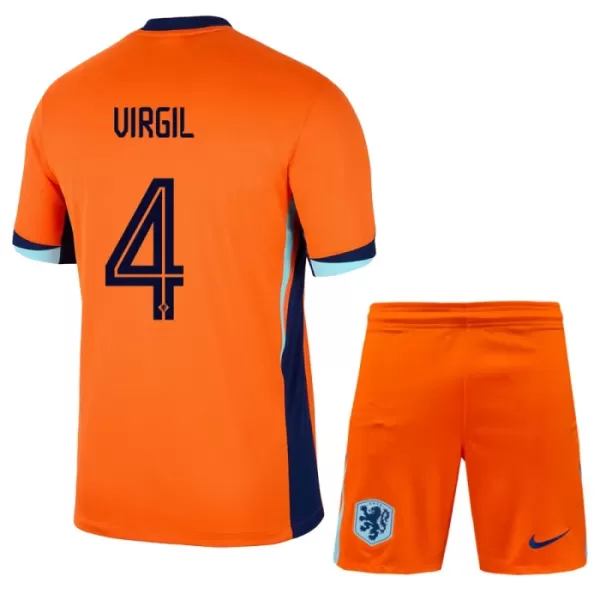 Dječji Dresovi Nizozemska Virgil 4 Domaći Euro 2024