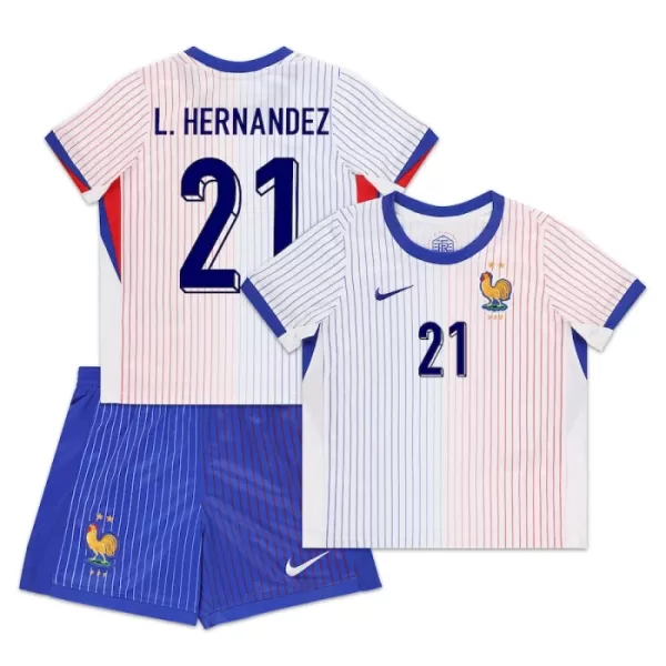 Dječji Dresovi Francuska L. Hernandez 21 Gostujući Euro 2024