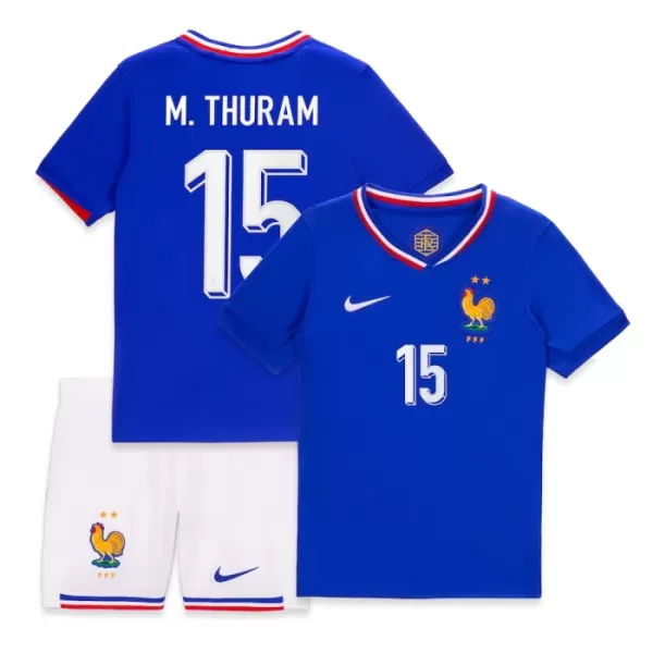 Dječji Dresovi Francuska M. Thuram 15 Domaći Euro 2024