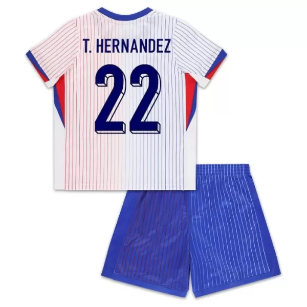 Dječji Dresovi Francuska T. Hernandez 22 Gostujući Euro 2024
