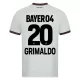 Dresovi Bayer Leverkusen Alejandro Grimaldo 20 Gostujući 2023/24