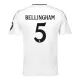 Dječji Dresovi Real Madrid Bellingham 5 Domaći 2024/25