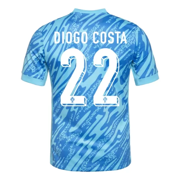 Golmanski Dresovi Portugal Diogo Costa 22 Euro 2024 Plava