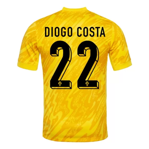 Golmanski Dresovi Portugal Diogo Costa 22 Euro 2024 Žuta