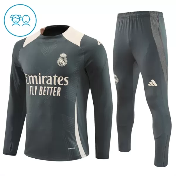 Dječji Real Madrid Trening Dres Komplet 2024/25 Sivo