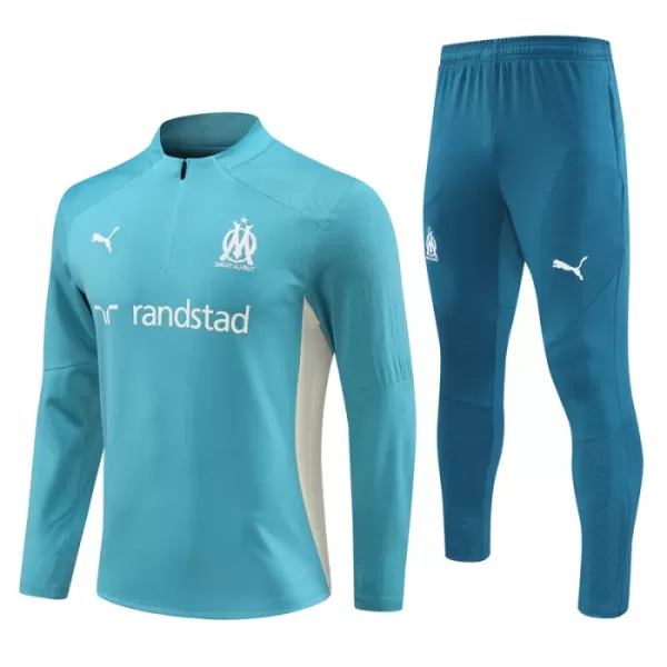 Komplet Trenirke za Treniranje Olympique Marseille Teal Version Četvrt-Zip 2024/25